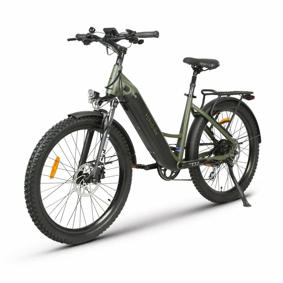 Hiko Scout Electric Hybrid Bike 500Wh Battery Olive (2022) Bikes 2 Hiko Scout Electric Hybrid Bike 500Wh Battery Olive (2022) Bikes