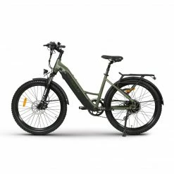 Bikes Hiko Scout Electric Hybrid Bike 672Wh Battery Olive (2022)