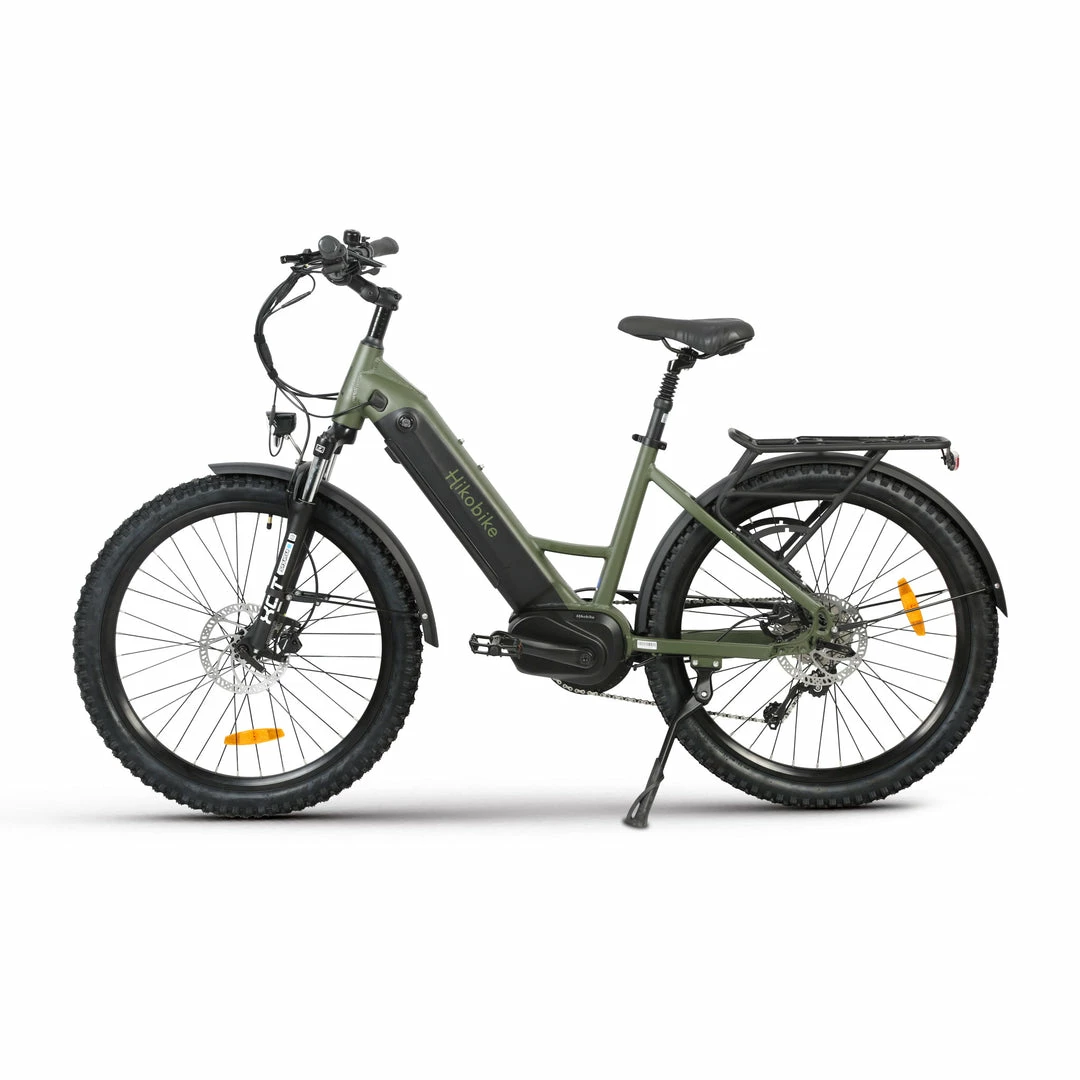 Hiko Vibe Electric Hybrid Bike 672Wh Battery Olive (2022) 1 Hiko Vibe Electric Hybrid Bike 672Wh Battery Olive (2022)