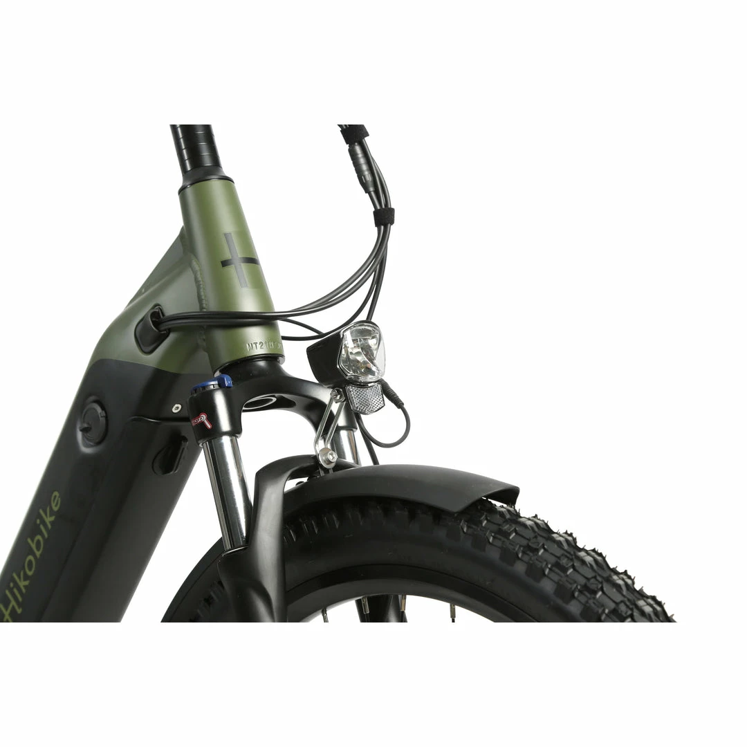Hiko Vibe Electric Hybrid Bike 672Wh Battery Olive (2022) 4 Hiko Vibe Electric Hybrid Bike 672Wh Battery Olive (2022)