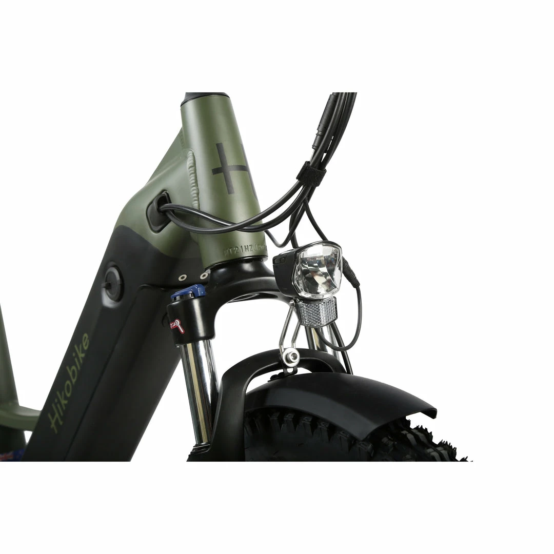 Hiko Vibe Electric Hybrid Bike 672Wh Battery Olive (2022) 7 Hiko Vibe Electric Hybrid Bike 672Wh Battery Olive (2022)
