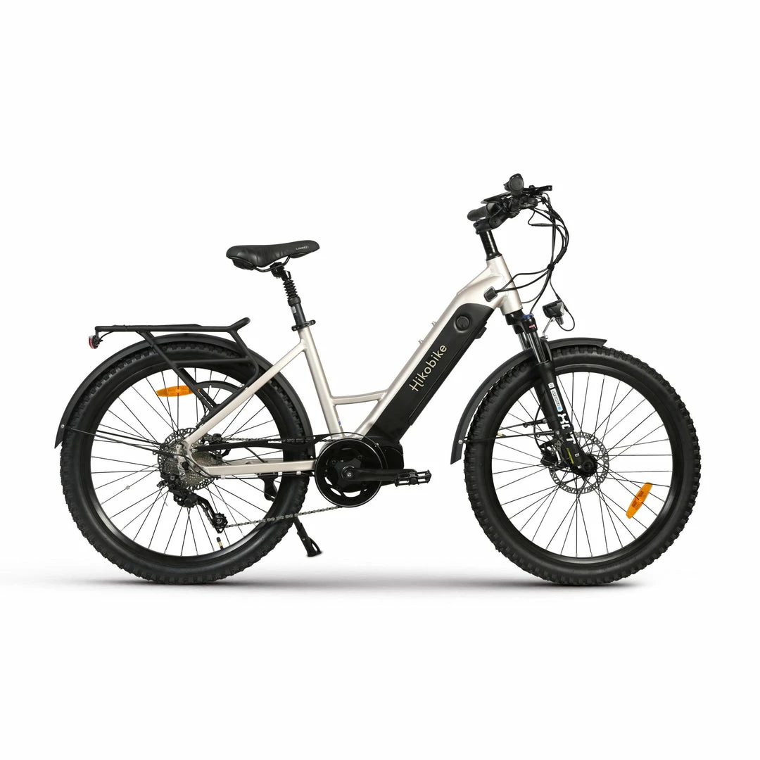 Bikes Hiko Vibe Electric Hybrid Bike 672Wh Battery Silver (2022) 4 Bikes Hiko Vibe Electric Hybrid Bike 672Wh Battery Silver (2022)