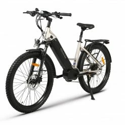 Bikes Hiko Vibe Electric Hybrid Bike 672Wh Battery Silver (2022)