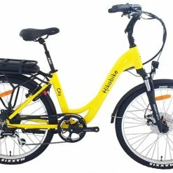 Hiko City Electric Hybrid Bike 10.4AH Battery Yellow Bikes