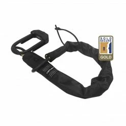 Hiplok Wearable E-Bike Lock E-DX Cargo D-Lock With Chain Black