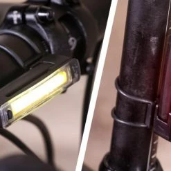 Bike Essentials Knog Lightset 40/20L Plus Strap Black