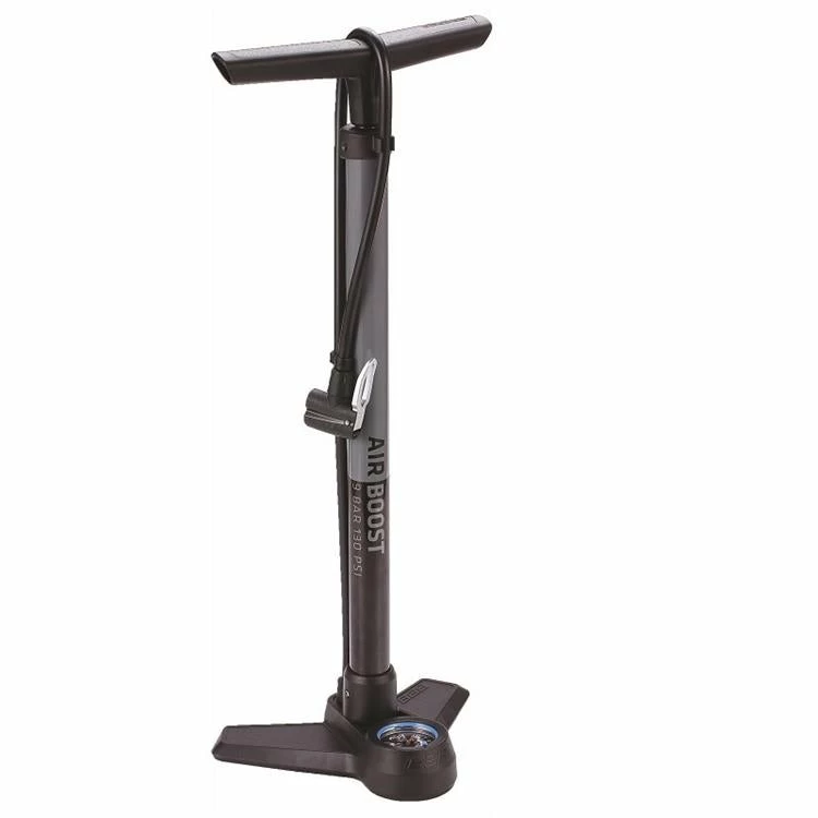 BBB AirBoost Floor Pump Steel Grey/Black Accessories 1 BBB AirBoost Floor Pump Steel Grey/Black Accessories