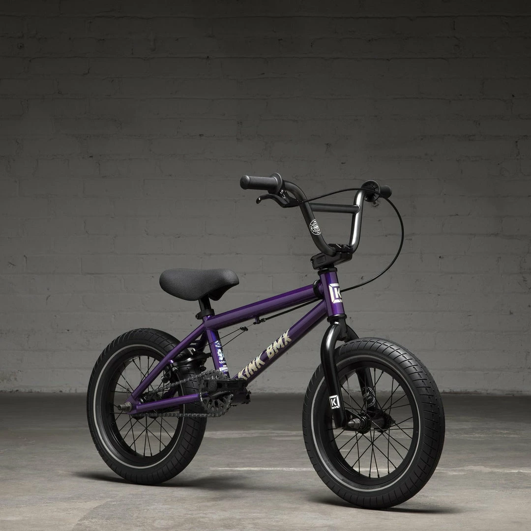 Kink Pump 14" Kids BMX Bike Gloss Digital Purple (2022) Bikes 2 Kink Pump 14" Kids BMX Bike Gloss Digital Purple (2022) Bikes