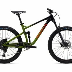 Bikes Marin Rift Zone 1 Trail Bike Gloss Black/Green With Orange (2022)