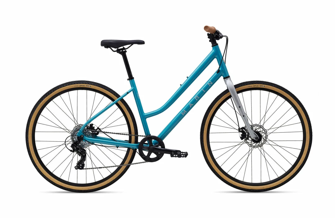 Bikes Marin Kentfield 1 ST Hybrid Bike Gloss Teal/Chrome (2022) 1 Bikes Marin Kentfield 1 ST Hybrid Bike Gloss Teal/Chrome (2022)