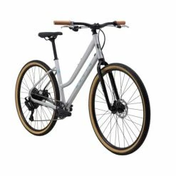 Marin Kentfield 2 ST Hybrid Bike Gloss Chrome/Teal (2022)