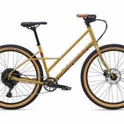 Marin Larkspur 1 Hybrid Bike Gloss Yellow/Red (2022) Bikes