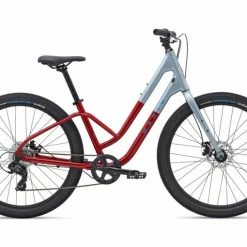 Marin Stinson 1 ST Hybrid Bike Gloss Maroon/Grey (2022) Bikes