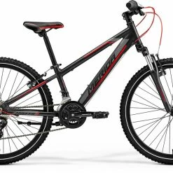 Merida Matts J24 Kids 24” Mountain Bike Black/Grey/Red Bikes