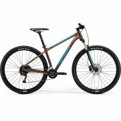 Bikes Merida Big Nine 100 2X Hardtail Mountain Bike Bronze/Teal (2021)