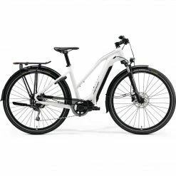 Merida Espresso 400 S EQ L Electric Hybrid Bike 500wh Battery Glossy White (2021)