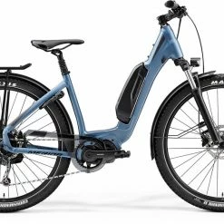 Merida Espresso CC 400 SE EQ Electric Hybrid Bike 504wh Battery Silk Black/Steel Blue (2021) Bikes