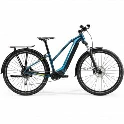 Merida EBig Tour 400 EQ Electric Mountain Bike 630wh Battery Teal Blue/Lime (2021) Bikes