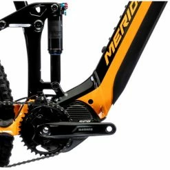Bikes Merida EOne Forty 400 Electric Mountain Bike 630wh Battery (SM/504wh) Black/Orange (2021)