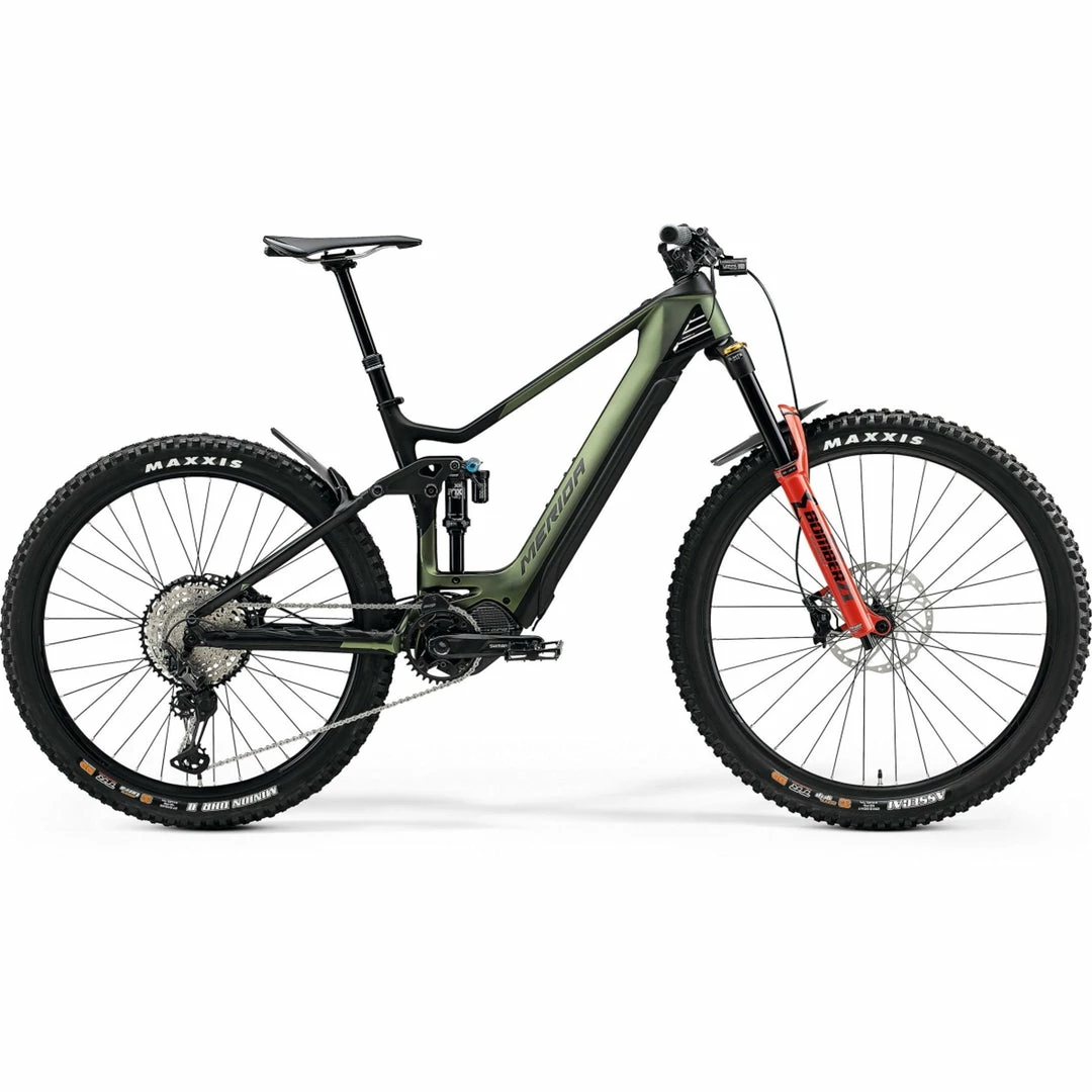 Merida EOne Sixty 8000 All-Mountain Electric Bike 630wh Battery Matt Green/Red (2021) 1 Merida EOne Sixty 8000 All-Mountain Electric Bike 630wh Battery Matt Green/Red (2021)