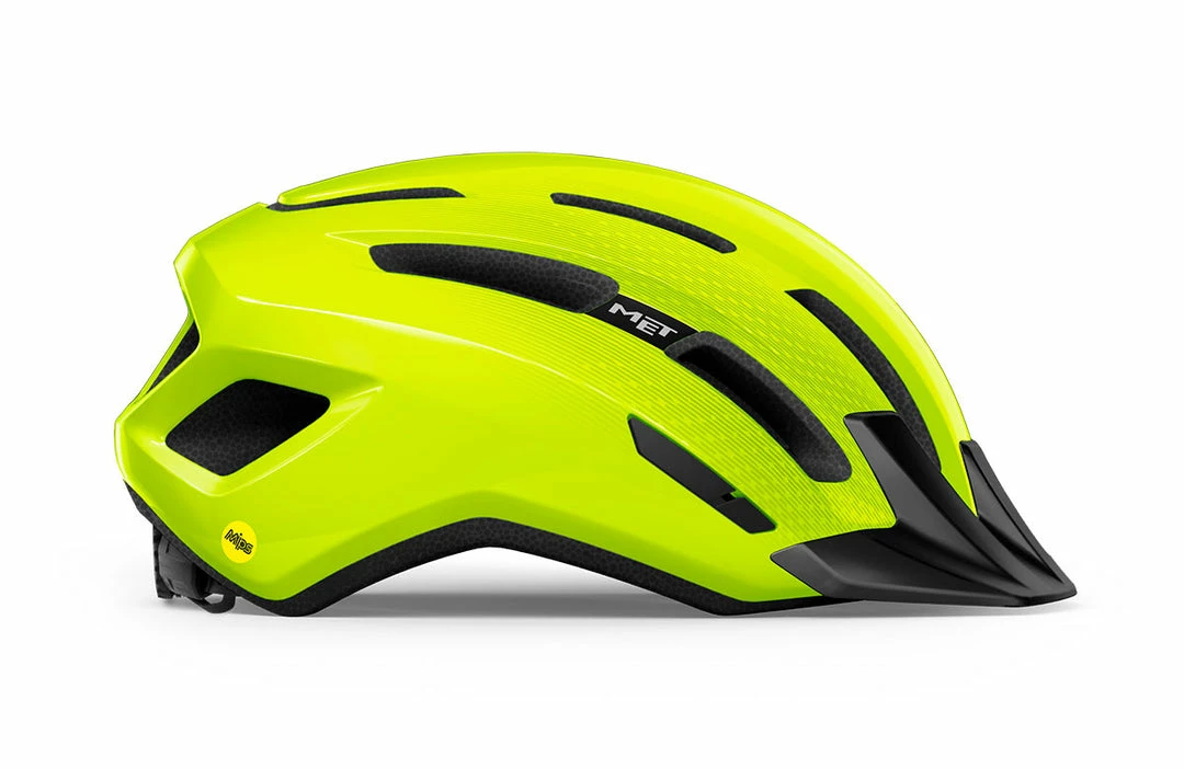Met Downtown MIPS E-Bike/Trekking Helmet Fluro Yellow Helmets 2 Met Downtown MIPS E-Bike/Trekking Helmet Fluro Yellow Helmets