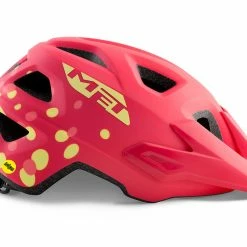 Met Eldar MIPS Youth MTB Helmet Coral Pink Dots Helmets