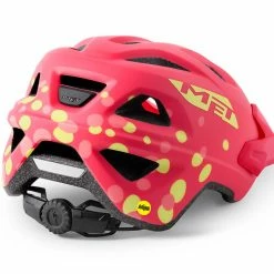 Met Eldar MIPS Youth MTB Helmet Coral Pink Dots Helmets 5 Met Eldar MIPS Youth MTB Helmet Coral Pink Dots Helmets