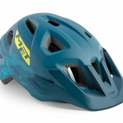 Met Eldar MIPS Youth MTB Helmet Petrol Blue Camo Helmets