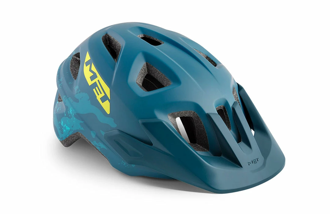 Helmets Met Eldar Youth MTB Helmet Petrol Blue Camo 1 Helmets Met Eldar Youth MTB Helmet Petrol Blue Camo