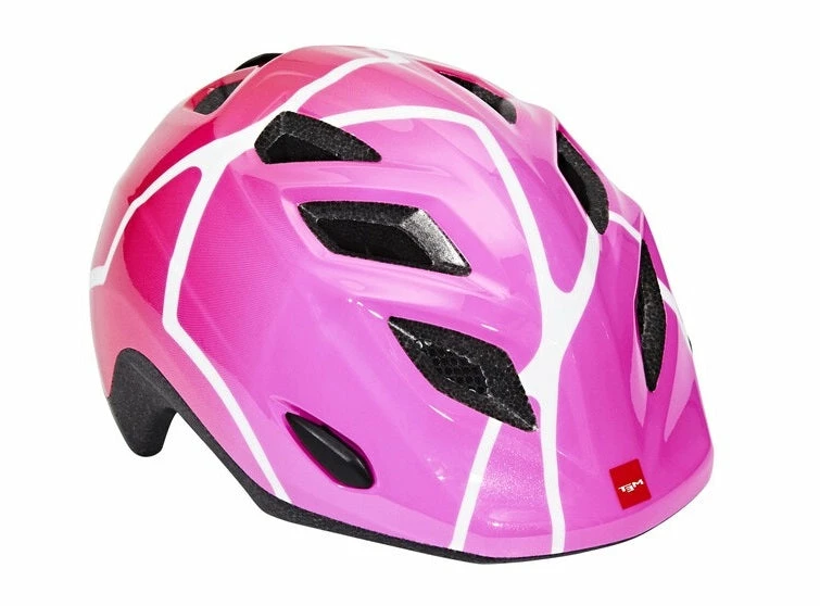 Helmets Met Genio Youth Helmet Glossy Pink Star 1 Helmets Met Genio Youth Helmet Glossy Pink Star