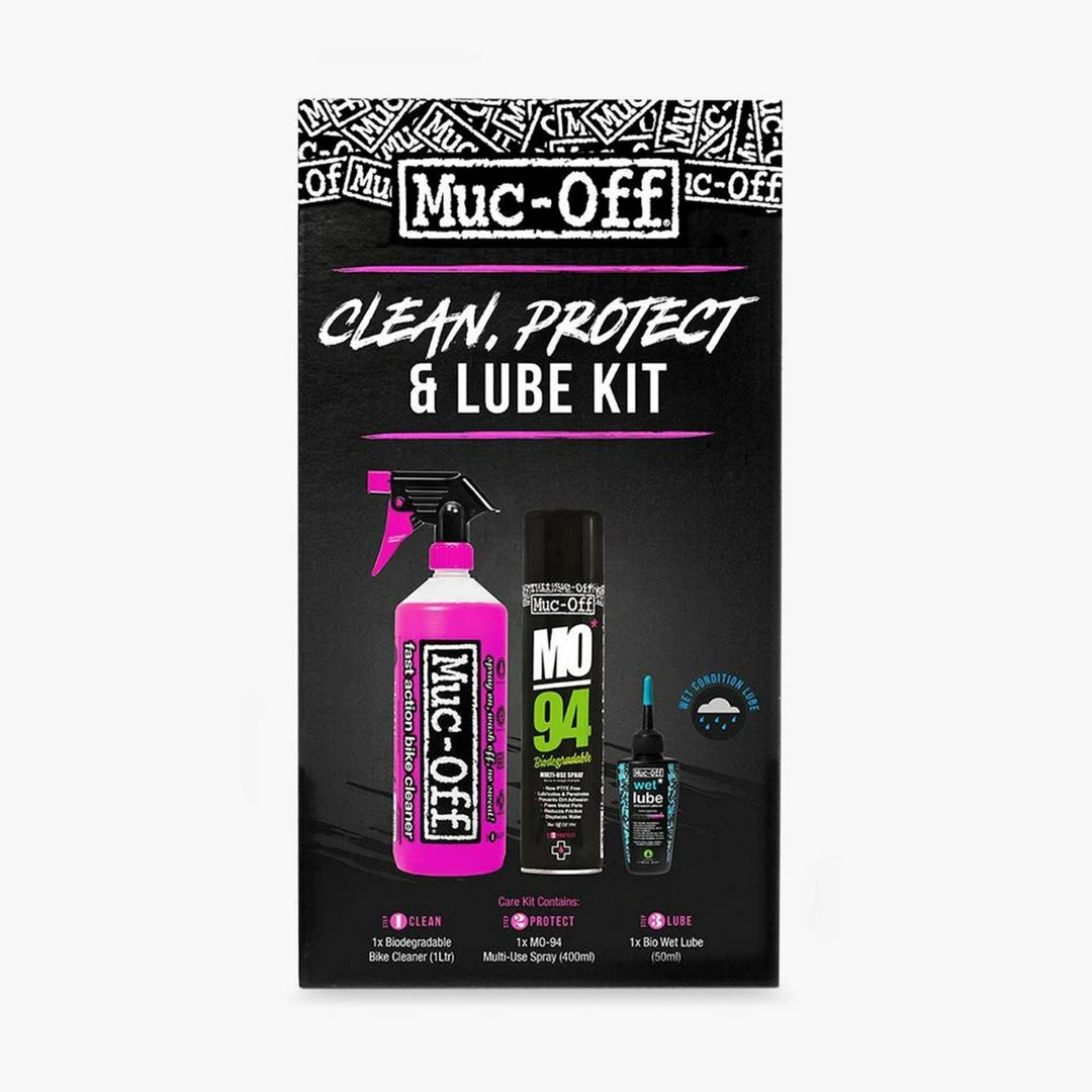 Muc-Off Clean, Protect And Wet Lube Kit 1 Muc-Off Clean, Protect And Wet Lube Kit