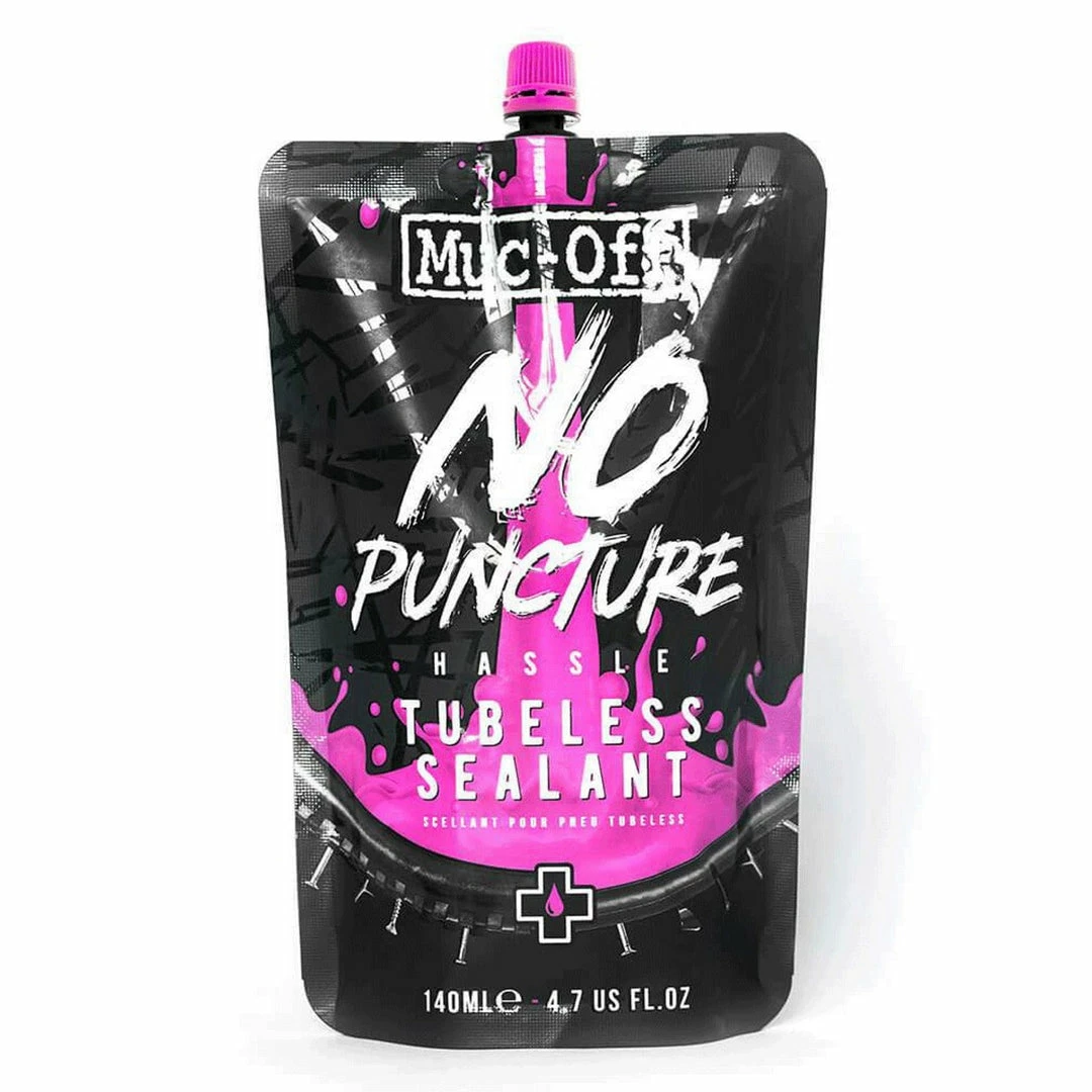 Join The Tubeless Revolution Muc-Off No Puncture Hassle Tubeless Sealant 140ml Pouch 1 Join The Tubeless Revolution Muc-Off No Puncture Hassle Tubeless Sealant 140ml Pouch