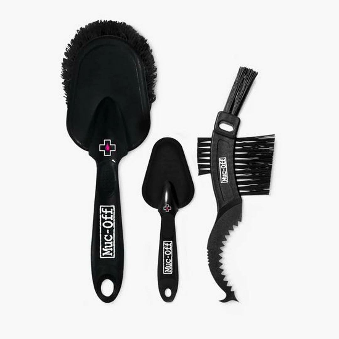 Muc-Off Premium Bike Cleaning Brush Kit 3 Piece Tools 1 Muc-Off Premium Bike Cleaning Brush Kit 3 Piece Tools