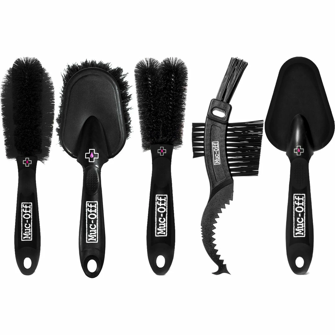 Muc-Off Premium Bike Cleaning Brush Kit 5 Piece Tools 1 Muc-Off Premium Bike Cleaning Brush Kit 5 Piece Tools