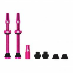 Muc-Off Tubeless Presta Valve Kit 60mm Pink Join The Tubeless Revolution
