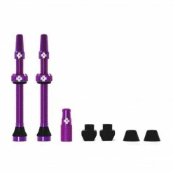 Muc-Off Tubeless Presta Valve Kit 60mm Purple Join The Tubeless Revolution