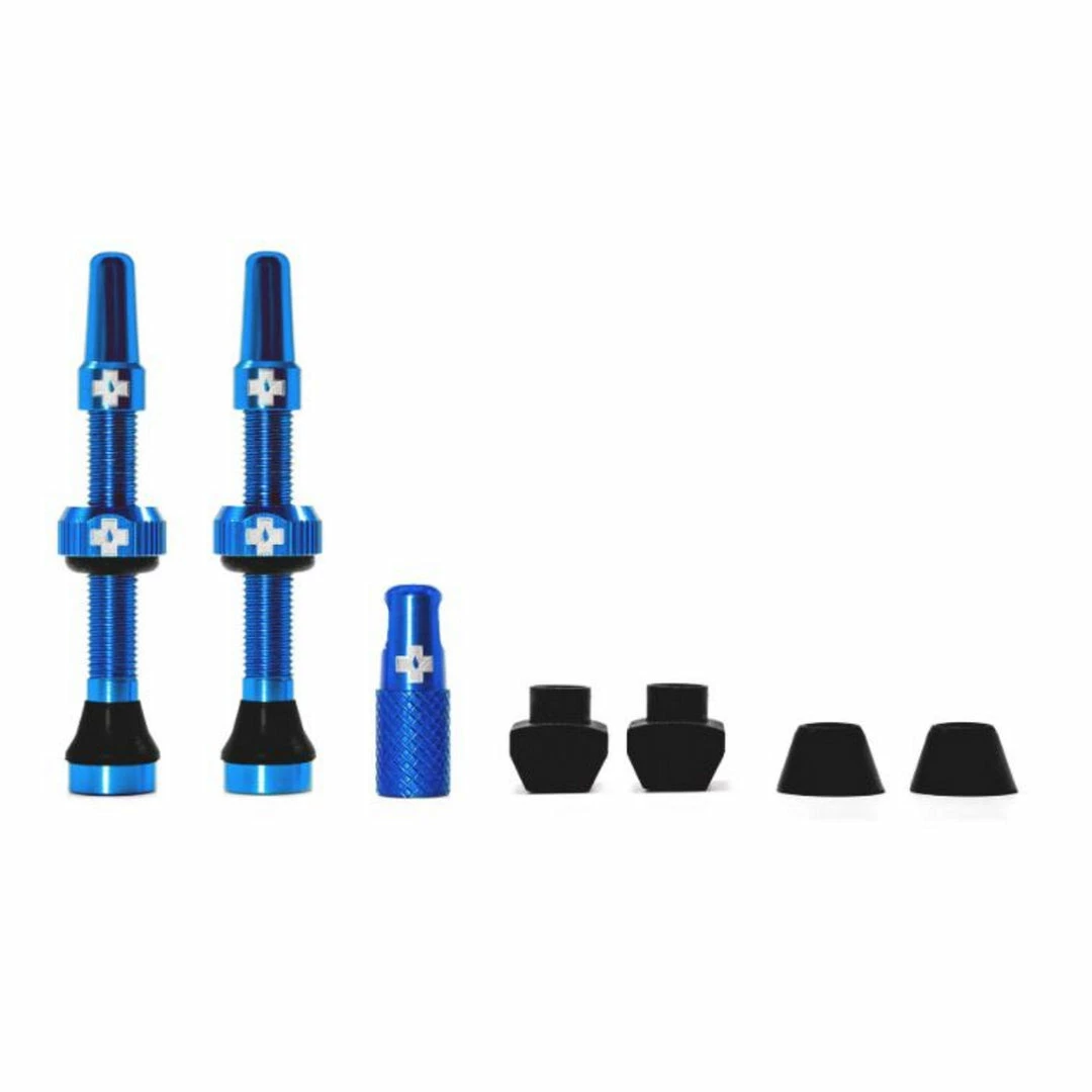 Muc-Off Tubeless Presta Valve Kit 44mm Blue 1 Muc-Off Tubeless Presta Valve Kit 44mm Blue