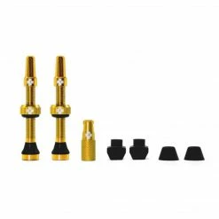 Muc-Off Tubeless Presta Valve Kit 44mm Gold Join The Tubeless Revolution