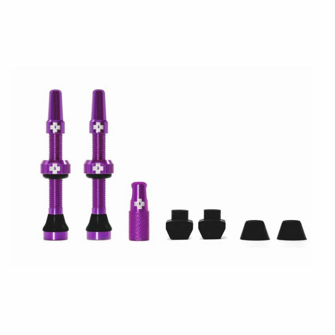 Join The Tubeless Revolution Muc-Off Tubeless Presta Valve Kit 44mm Purple 1 Join The Tubeless Revolution Muc-Off Tubeless Presta Valve Kit 44mm Purple