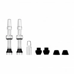 Muc-Off Tubeless Presta Valve Kit 44mm Silver Join The Tubeless Revolution