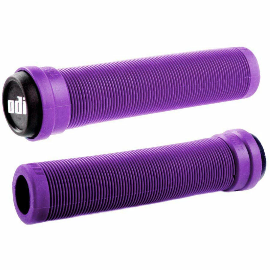 ODI Longneck Flangeless Soft Grips Purple 1 ODI Longneck Flangeless Soft Grips Purple