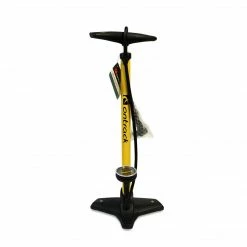Accessories On Track Floor Pump Metal With Gauge 2-Way Yellow