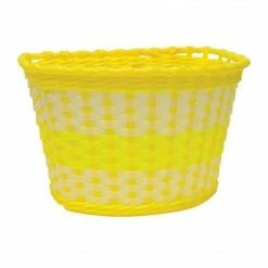 Oxford Basket Medium Plastic Yellow Accessories