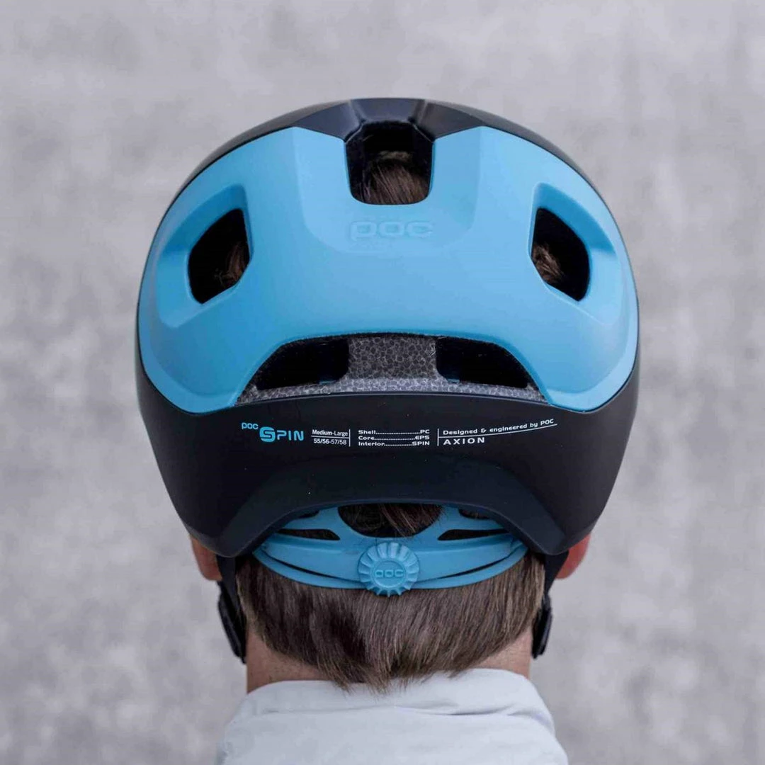 Helmets POC Axion Spin Helmet Matt Black/Basalt Blue 6 Helmets POC Axion Spin Helmet Matt Black/Basalt Blue