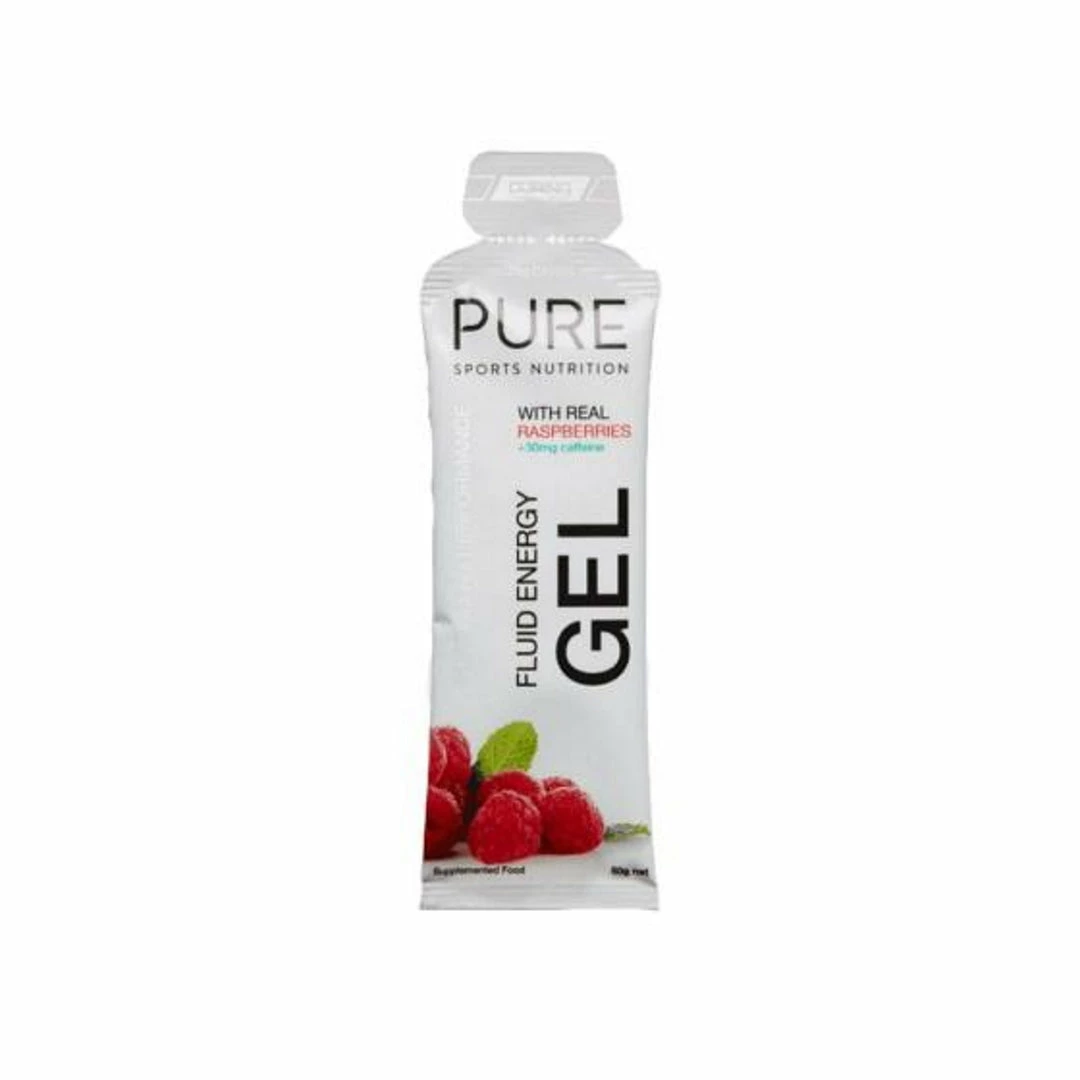 PURE Energy Gel 50g Raspberry With Caffeine Accessories 1 PURE Energy Gel 50g Raspberry With Caffeine Accessories