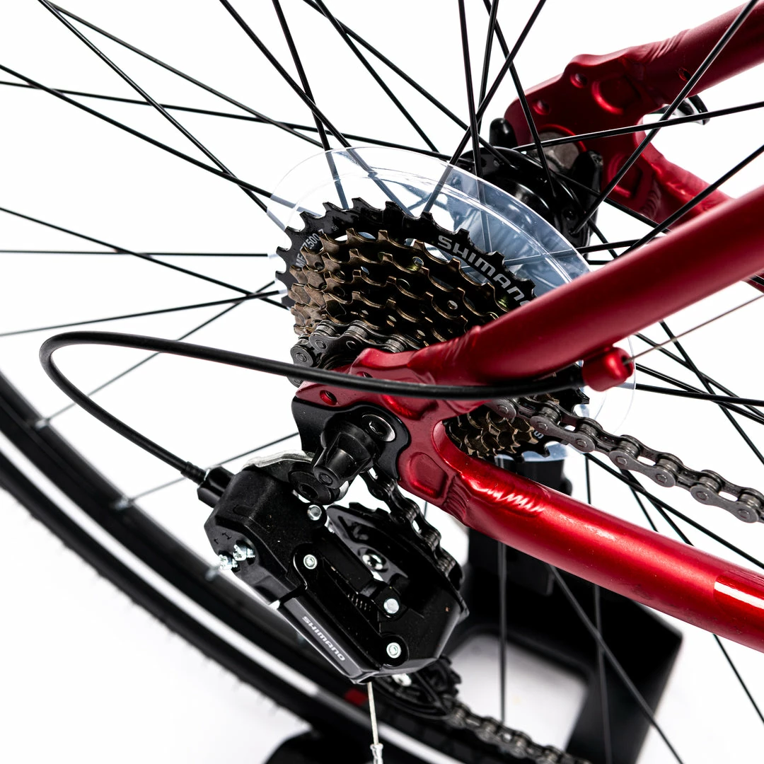 Pedal Raven 2 Hybrid Bike Dark Red Bikes 4 Pedal Raven 2 Hybrid Bike Dark Red Bikes