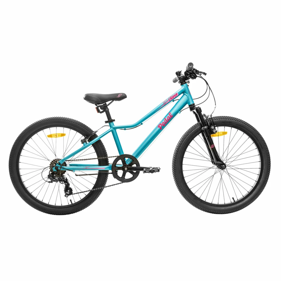 Pedal Crush 24" Kids Bike Teal/Pink Bikes 2 Pedal Crush 24" Kids Bike Teal/Pink Bikes