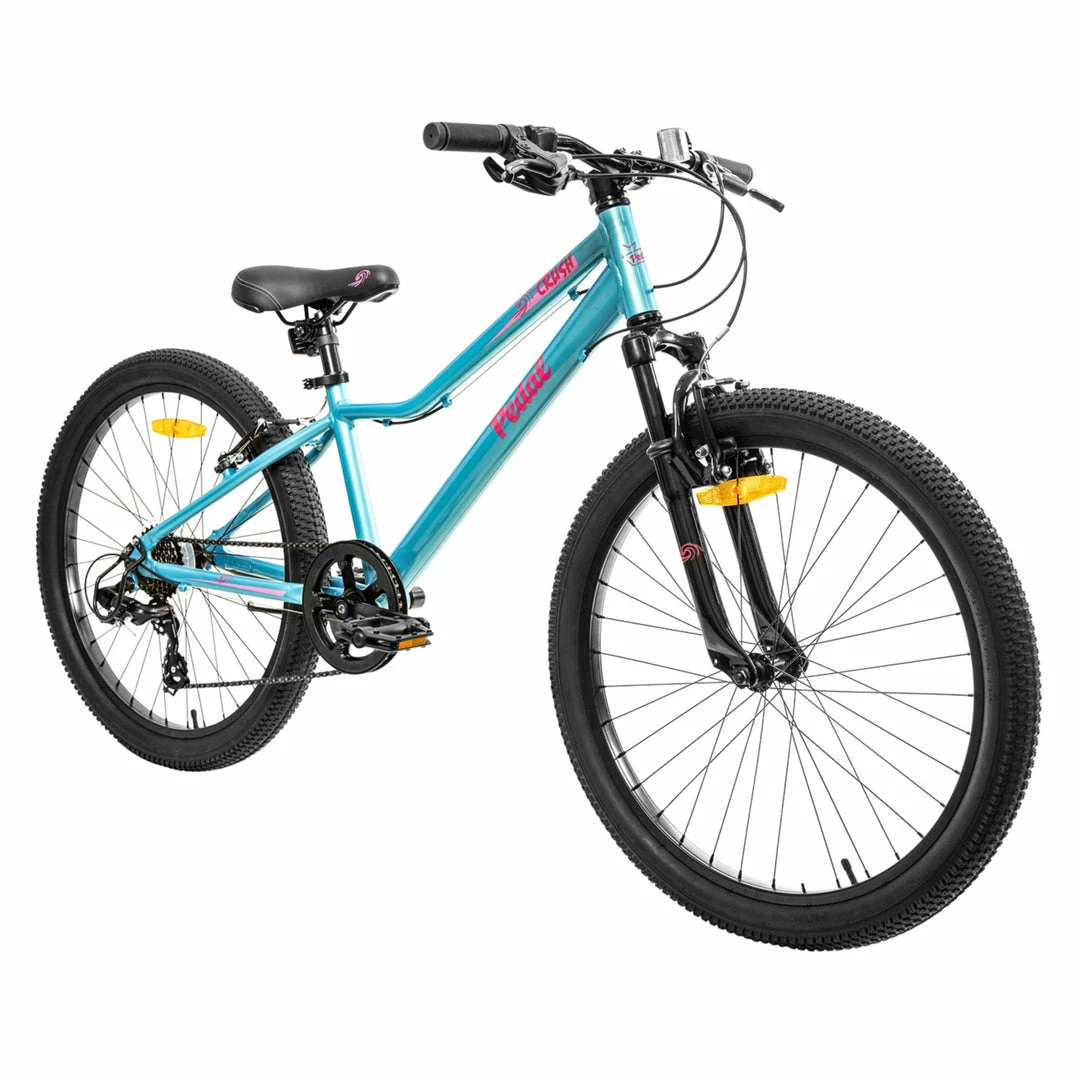 Pedal Crush 24" Kids Bike Teal/Pink Bikes 1 Pedal Crush 24" Kids Bike Teal/Pink Bikes