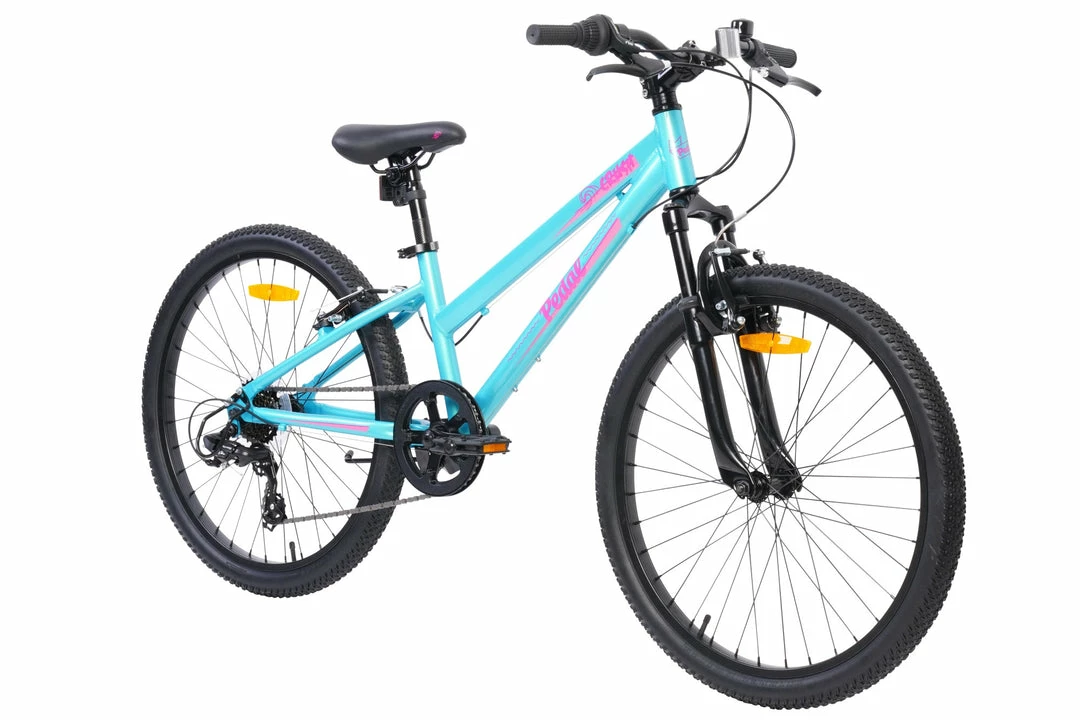 Pedal Crush 24” Girls Bike Turquoise/Pink Bikes 1 Pedal Crush 24” Girls Bike Turquoise/Pink Bikes