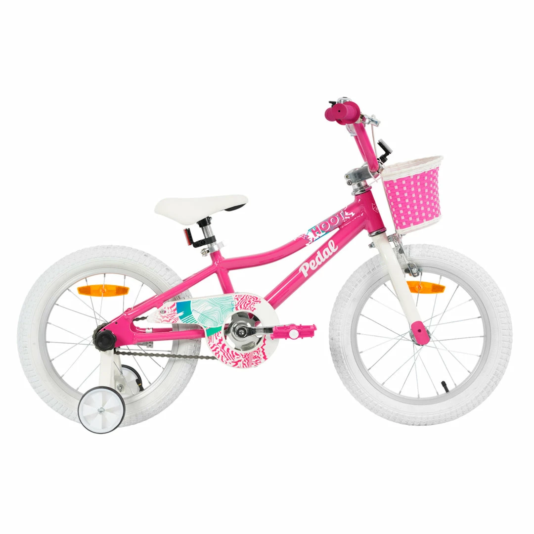 Bikes Pedal Hoot Alloy 16” Kids Bike Pink 2 Bikes Pedal Hoot Alloy 16” Kids Bike Pink